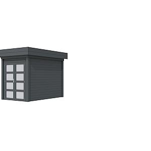 Vuren Topvision Zwaluw, 200 x 300 cm, antraciet gespoten.