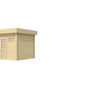 Vuren Topvision Kuifmees, 250 x 250 cm, kleurloos geïmpregneerd.