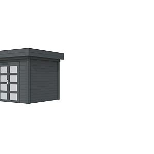 Vuren Topvision Bonte Specht, 300 x 250 cm, antraciet gespoten.