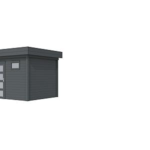 Vuren Topvision Bonte Kraai, 300 x 250 cm, antraciet gespoten.