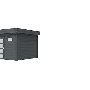 Vuren Topvision Kievit, 400 x 300 cm, antraciet gespoten.