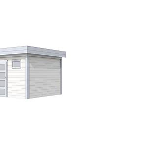 Vuren Topvision Kievit, 400 x 300 cm, wanden wit en basis lichtgrijs.