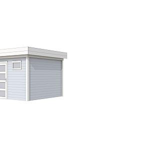 Vuren Topvision Kievit, 400 x 300 cm, wanden lichtgrijs en basis wit.