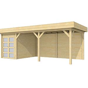 Vuren Topvision Zwaluw, 200 x 300 en luifel 500 cm, kleurloos geïmpregneerd.