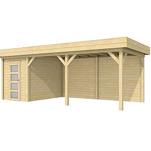 Vuren Topvision Kiekendief, 200 x 300 en luifel 500 cm, kleurloos geïmpregneerd.