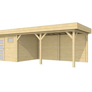 Vuren Topvision Kievit, 400 x 300 en luifel 500 cm, kleurloos geïmpregneerd.