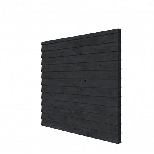 Vuren wandpakket t.b.v. dubbelzijdige wand Comfort/DHZ 246,5x224 cm, zwart geïmpregneerd.