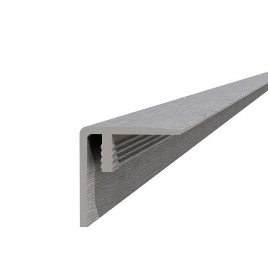 Composiet Hoekprofiel/Plint 4 x 4 x 300 cm Grijs