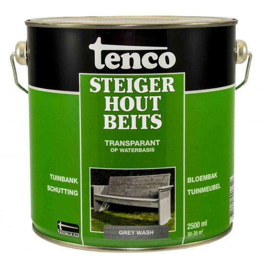 Tenco steigerhoutbeits transparant zijdeglans grey wash 2.5 l.