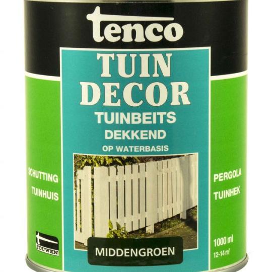 Tuindecor dekkend zijdeglans middengroen 1 l.