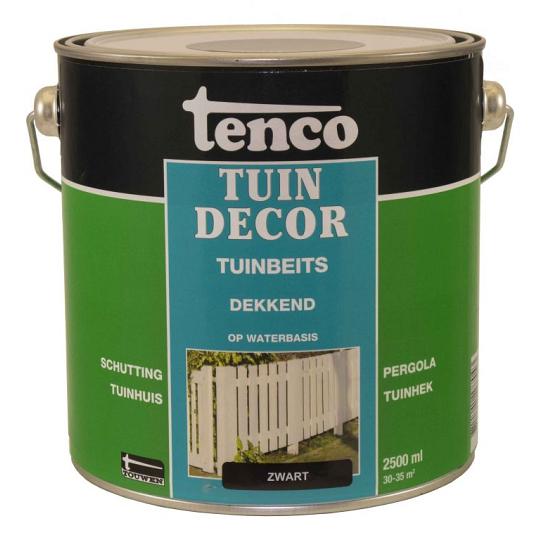 Tuindecor dekkend zijdeglans zwart 2.5 l.