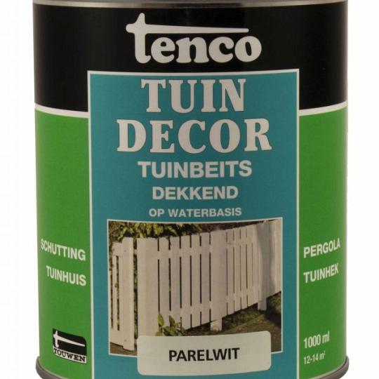 Tuindecor dekkend zijdeglans parelwit 1 l.