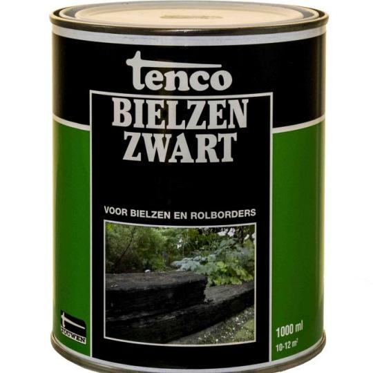 Tenco bielzenzwart dekkend zijdeglans zwart 1 l.