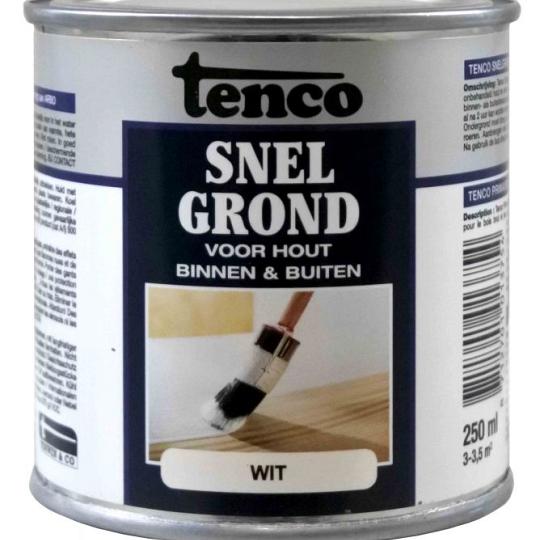 Tenco snelgrond dekkend mat wit 0.25 l.