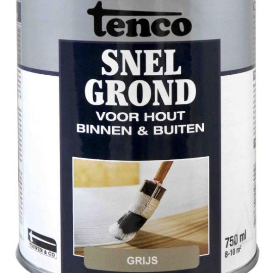 Tenco snelgrond dekkend mat grijs 0.75 l.