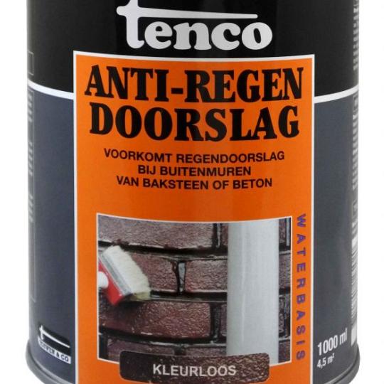 Tenco anti-regendoorslag transparant  blank 1 l.