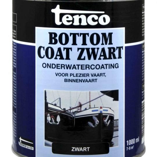 Tenco bottomcoat  dekkend  zwart 1 l.