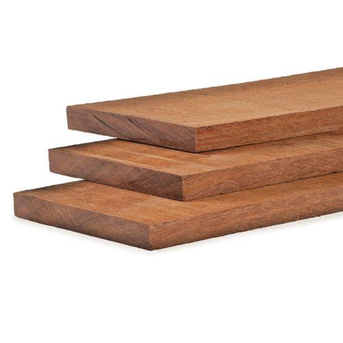 plank 30 x 300 mm x 300 cm.ruw hardhout