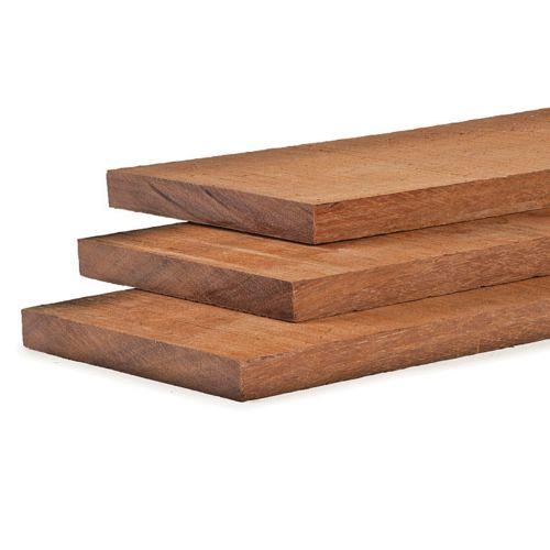 plank 3 x 30 x 250 cm.ruw hardhout