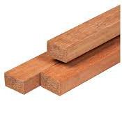 balk 44 x 68 mm x 215 cm.  hardhout geschaafd