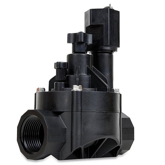 Rain Bird Magneetventiel glass-filled polypropylene 1" binnendraad 10bar 24VAC zwart type 100-HVF