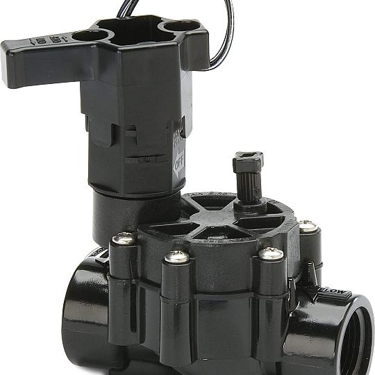 Rain Bird Magneetventiel glass-filled polypropylene 1" buitendraad 10bar 24VAC zwart type 100-DV-MM
