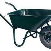 Bouw kruiwagen staal 85 L groen