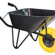 Bouw kruiwagen staal 85 L ovale buis softwiel