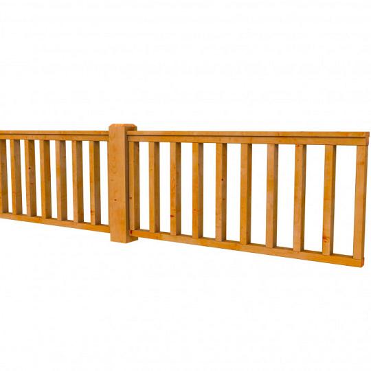 Douglas Hekwerk type D 328,5 x 73 cm, transparant gespoten.