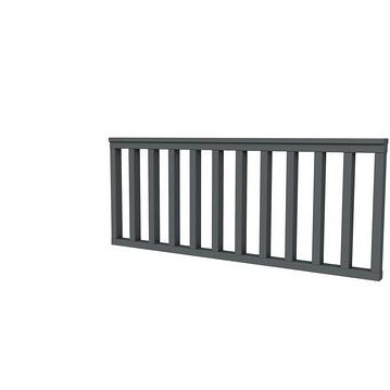 Vuren hekwerk type A 178,5 x 73 cm, antraciet gespoten.