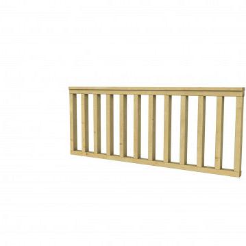 Vuren hekwerk type A 178,5 x 73 cm, groen geïmpregneerd.