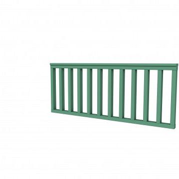 Vuren hekwerk type A 178,5 x 73 cm, jungle groen gespoten.