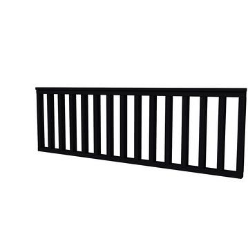 Vuren hekwerk type B 228,5 x 73 cm, zwart gespoten.