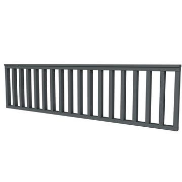 Vuren hekwerk type C 278,5 x 73 cm, antraciet gespoten.