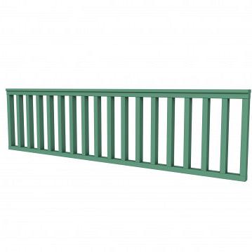 Vuren hekwerk type C 278,5 x 73 cm, jungle groen gespoten.