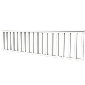 Vuren hekwerk type C 278,5 x 73 cm, wit gespoten.