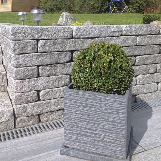 GRANIWALL GREY ROCKFACE 40X16X8CM