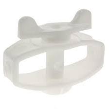 Draadspanner, versterkt, kunststof, wit per 2 verpakt