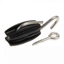 Ei-isolatoren met RVS/INOX haak, incl. RVS/INOX schroefoog 50 st