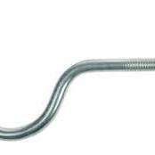 Isolatorsteunen (kort met zwanenhals) met M10 draad, beide kanten