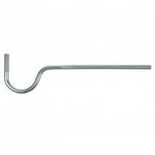 Isolatorsteunen (lang met zwanenhals, 25 cm) met M10 draad incl. 2 moeren voor betonnen palen