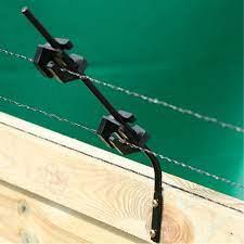 Isolatorsteunen incl. 2 isolatoren en montage schroeven, hoekgeleiding