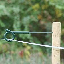 Krulstaartafstandisolator, groen, 60 cm 8 mm, voor houten palen