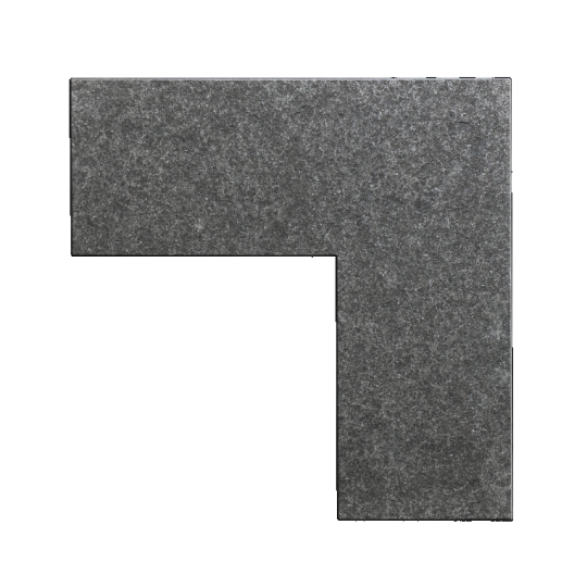 *HOEK NERO ELEGANTO LINEA 50/25X50/25X3