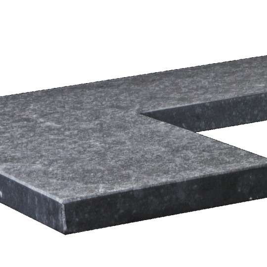 *HOEK NERO ELEGANTO LINEA 50/25X50/25X3