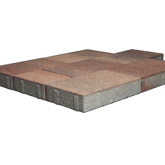 ELITON SUPREME LINEA 20×30×6 cm Adamello — compacte betontegel in bont/rode kleur