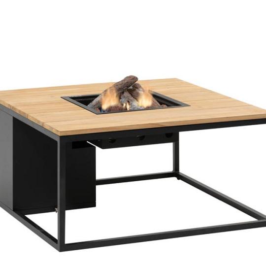 Cosiloft 100 black frame / teak top