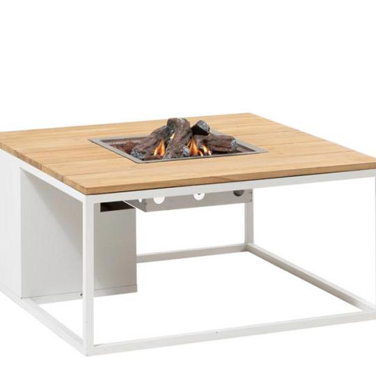 Cosiloft 100 white frame / teak top