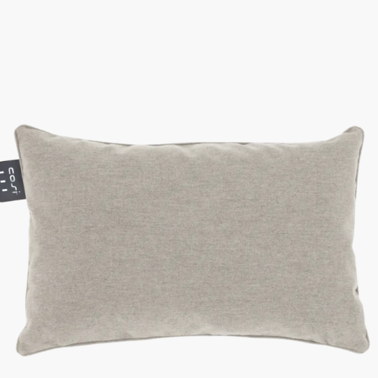 Cosipillow Solid natural 40x60cmheating cushion with Sunbrella Heritage ash fabric