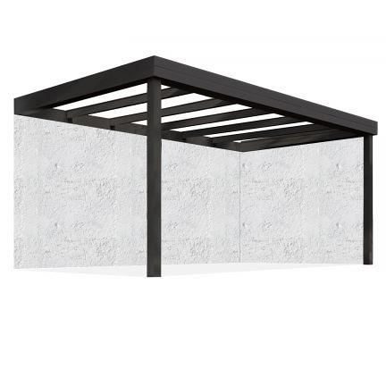 Overkapping Flatroof Version B Zonder overstek 300x400 glas (Ral*)
